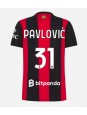 Ženski Nogometna dresi replika AC Milan Strahinja Pavlovic #31 Domači 2026-27 Kratek rokav Ženski Nogometna dresi replika AC Milan Strahinja Pavlovic #31 Domači 2026-27 Kratek rokav